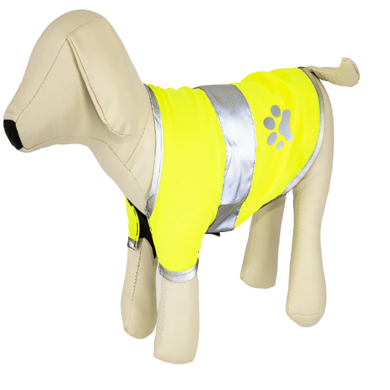 DOG VEST veste Chien avec bandes réflechissantes taille XS Jaune