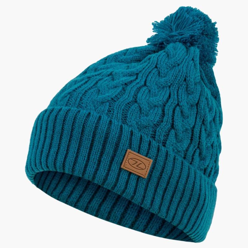 BEIRA Bonnet à pompon - Bleu -