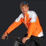 Veste cycliste Nightrider 2.0 pour homme - Orange - Large