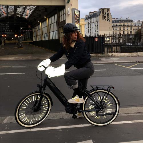 MANCHON Vélo réfléchissants doublés en fourrure