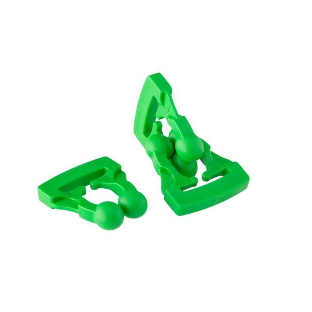 Pack 2 Attaches rapides Clip'on® vert