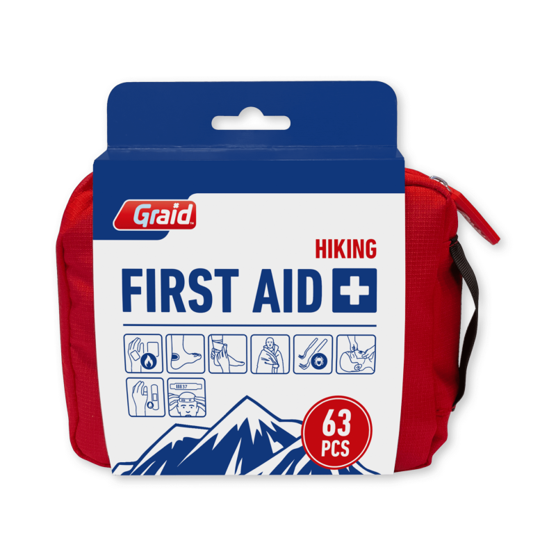 HIKING Trousse de secours - 63 pièces