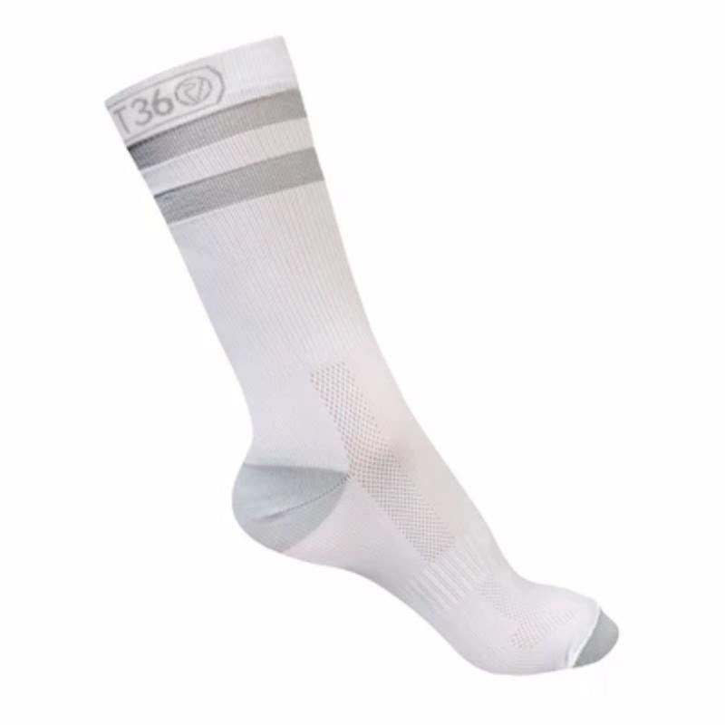 Chaussettes de course à pied REFLECT360 Airfoot - mi-longues - blanches (UK 4-6