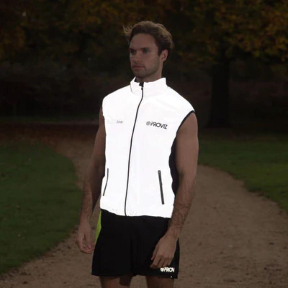 Gilet réfléchissant LED 360° pour la course à pied Hommes Femmes