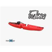 FALCON SOLO Kayak sit-on-top modulable - Rouge