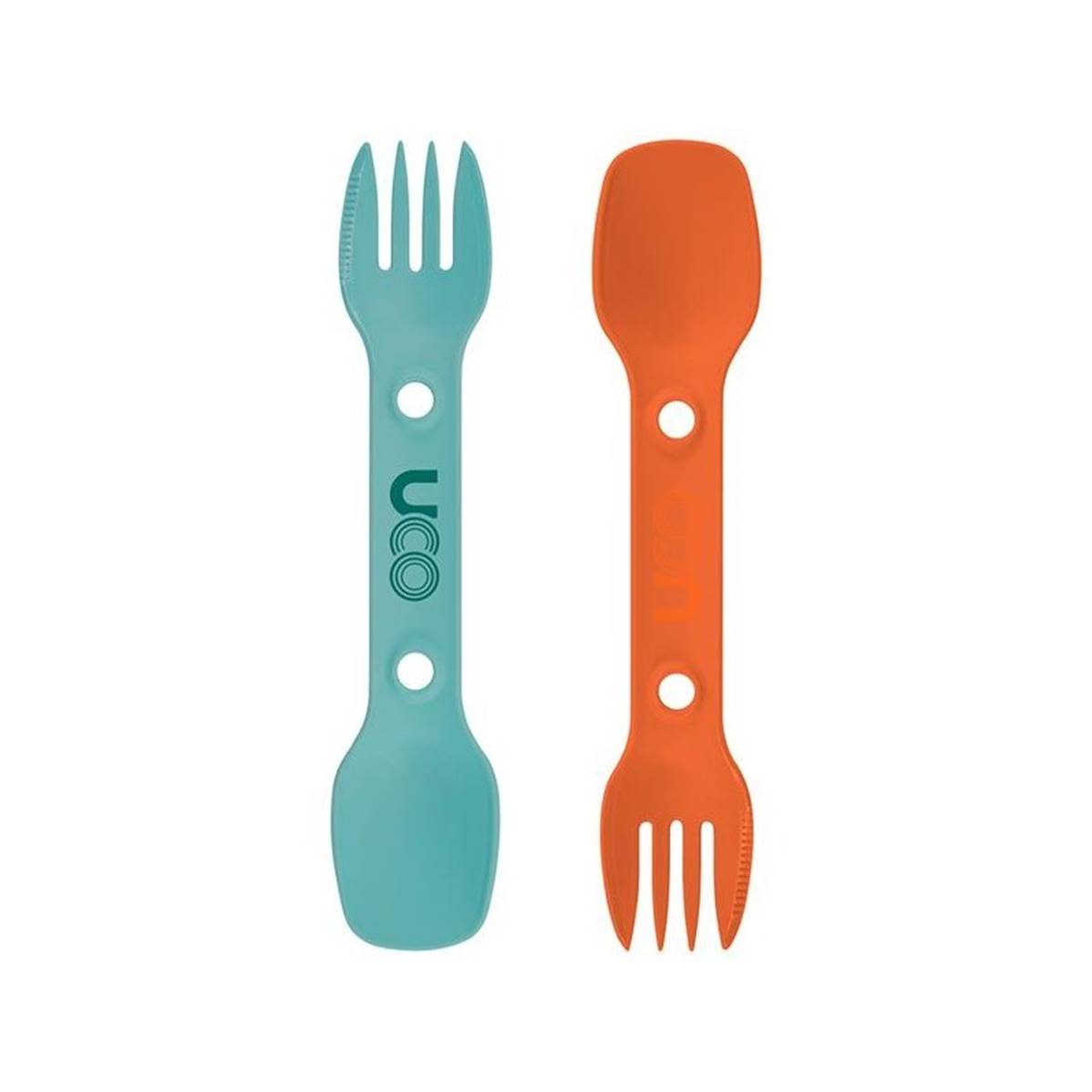 SPORK Lot de 2 couverts 3 en 1 cuillère-fourchette-couteau