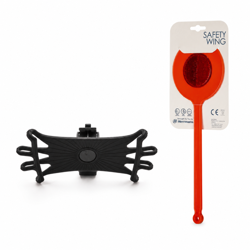 Lot de 2 accessoires vélo – Écarteur de danger + Support téléphone