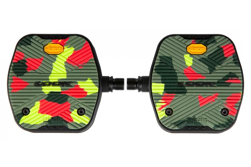 GEOCITY GRIP C Pédales vélo plates à grip VIBRAM - Camo