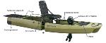 KINGFISHER MER Kayak de pêche homologable mer