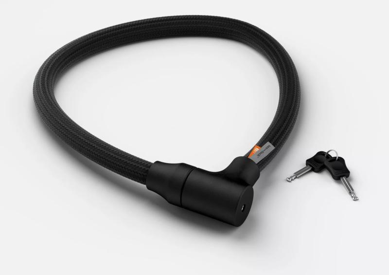 TEXLOCK ORBIT Antivol à clef tissé kevlar 100 centimètres - Noir