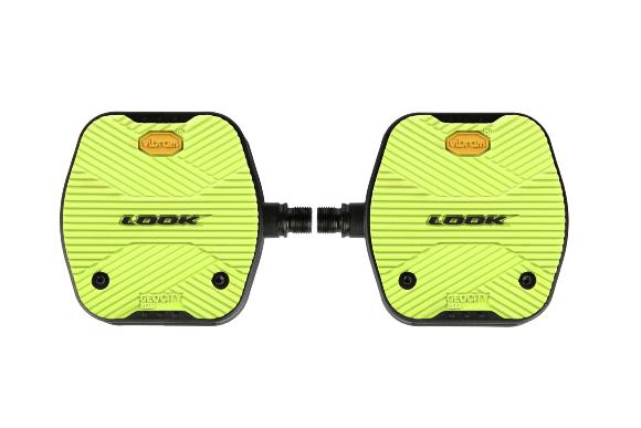 GEOCITY GRIP J Pédales vélo plates à grip VIBRAM - Jaunes