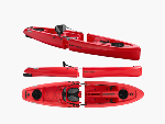 MOJITO SOLO Kayak sit-on-top modulable - rouge