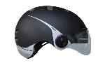 PHENIX NM Casque vélo/trott éclairage, clignotants, audio M - Noir