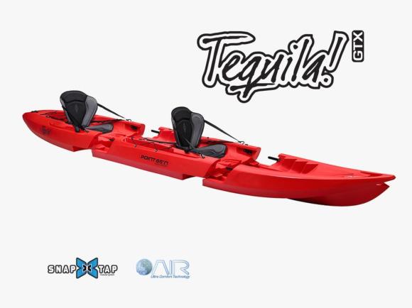 TEQUILA GTX DUO Kayak sit-on-top modulable deux places - Rouge