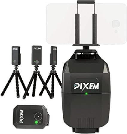 PIXEM Robot cameraman automate + 3 balises pour suivi/zoom des videos smartphone