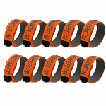 Lot de 10 Brassards lumineux à clap – Orange
