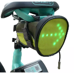 Sacoche vélo avec clignotants LED