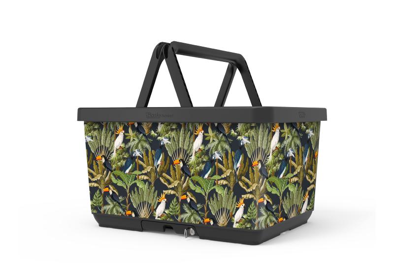 BASKY TOUCAN Panier universel porte-bagage vélo attache rapide, sécurisée