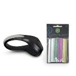 Lot de 2 – Réflecteurs arc‑en‑ciel pour rayons de vélo + Pince lumineuse