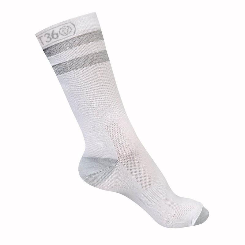 REFLECT360 Airfoot Chaussette de course - Mi-longueur - Blanc (UK 9-11 / EUR 43-