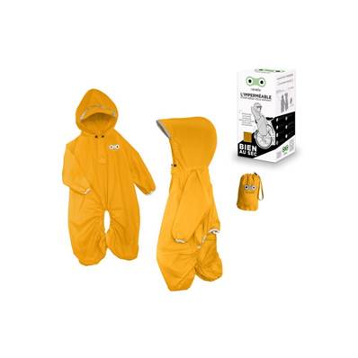 Imperméable jaune pour siège vélo enfant - 1/5 ans