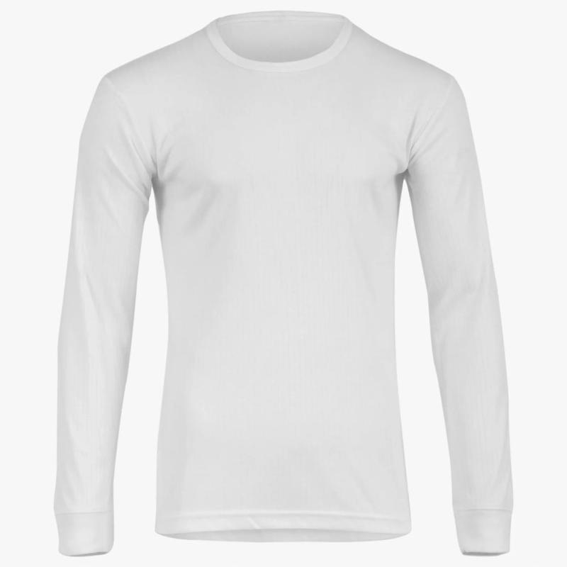 THERMAL Sous vêtement thermique - Manches longues - Homme - Blanc - XL