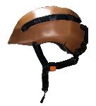 Casque vélo multi-impact Hedkayse - Cuir marron Havane