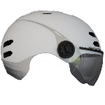 PHENIX BL Casque vélo/trott/ éclairage, clignotants, audio L - Blanc