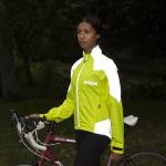 Veste cycliste femme Nightrider 2.0 - Jaune - Taille 44