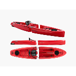 MOJITO SOLO Kayak sit-on-top modulable - rouge