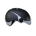 PHENIX NM Casque vélo/trott éclairage, clignotants, audio M - Noir