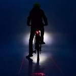 Lampe vélo arrière avec laser