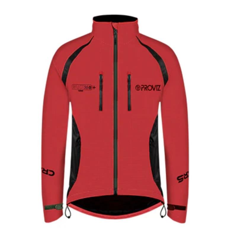 Veste de cyclisme REFLECT360 CRS Plus pour homme - Rouge - Large