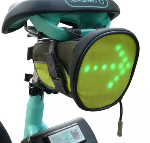 Sacoche vélo avec clignotants LED