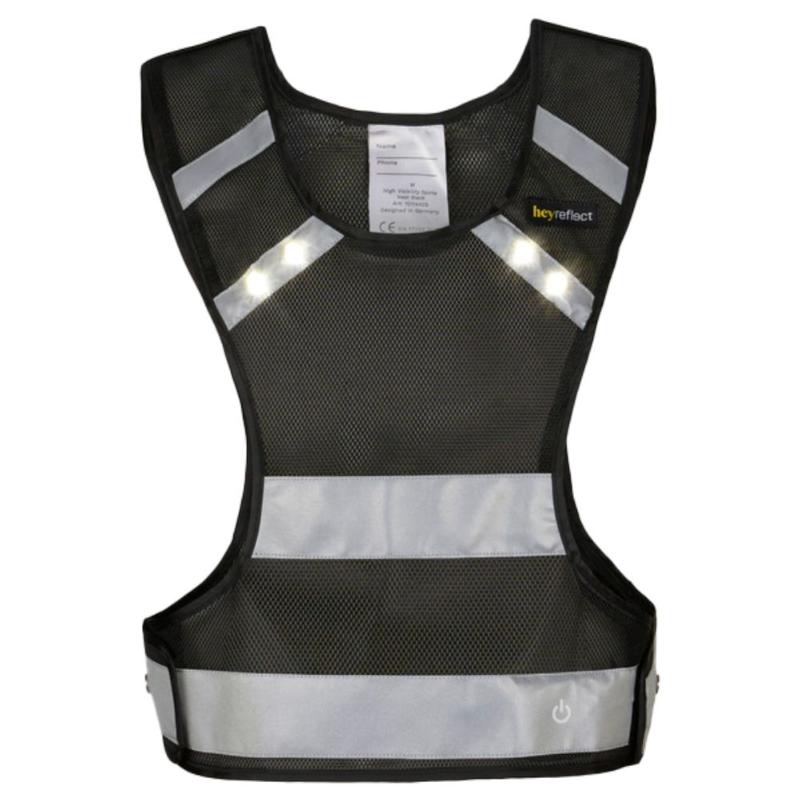 SMARTACTIV Gilet noir lumineux led - L