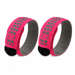 Lot de 2 Brassards lumineux à clap – Rose