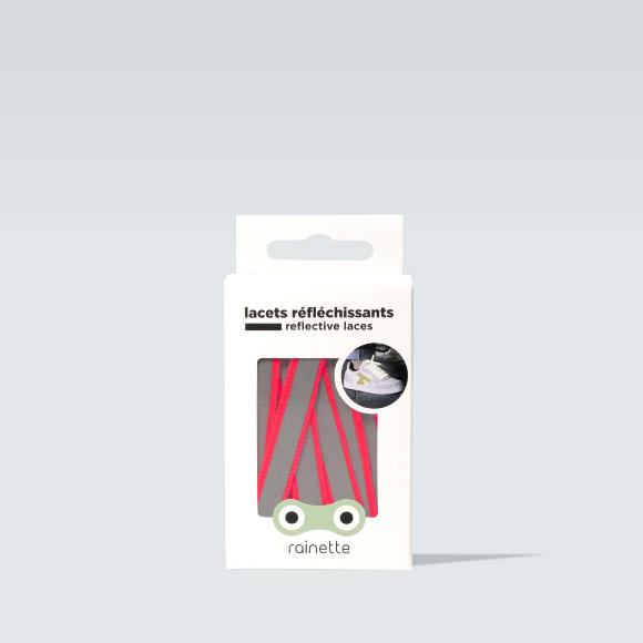 LACETS RÉFLÉCHISSANTS 110 centimètres - Rose fluo