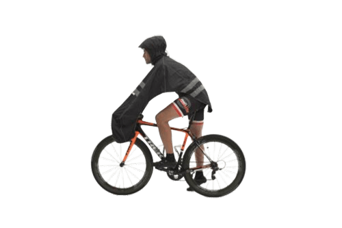 RAINCOVER SM Poncho imperméable vélo avec bandes réfléchissantes - S / M