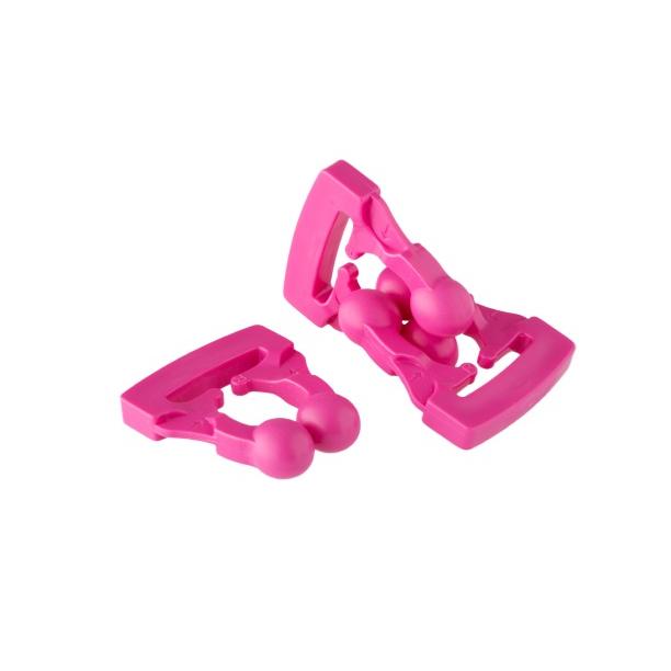 Pack 2 Attaches rapides Clip'on® rose